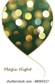 magische Nacht - glänzender Bokeh-Hintergrund