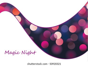 magic night - glittering bokeh background