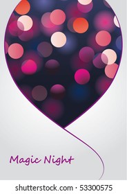 magic night - glittering bokeh background