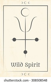 magic occult background, illustration in vector format