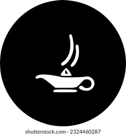 Magic oil lamp icon vector, filled flat sign, solid pictogram sign, symbol, vector, art