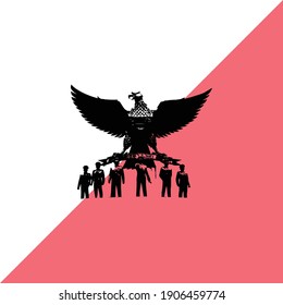 the magic pancasila indonesian statue
