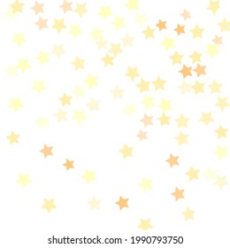 Magic Party Modern Design Backdrop. White Bohemian Gold Luxury Golden Shiny Rich Bright Stars Surface Illustration. Christmas Sky Seamless Vector. Simple Holiday Trendy Night Background.