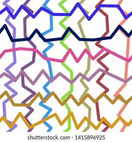 Magic Paths for Secret Decisions. Esoteric Rebus. The Road of Enigma. Texture. Seamless Pattern. - Vector