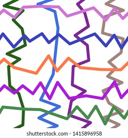Magic Paths for Secret Decisions. Esoteric Rebus. The Road of Enigma. Texture. Seamless Pattern. - Vector