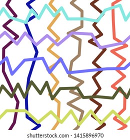 Magic Paths for Secret Decisions. Esoteric Rebus. The Road of Enigma. Texture. Seamless Pattern. - Vector