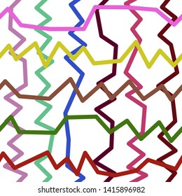 Magic Paths for Secret Decisions. Esoteric Rebus. The Road of Enigma. Texture. Seamless Pattern. - Vector