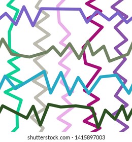 Magic Paths for Secret Decisions. Esoteric Rebus. The Road of Enigma. Texture. Seamless Pattern.  - Vector
