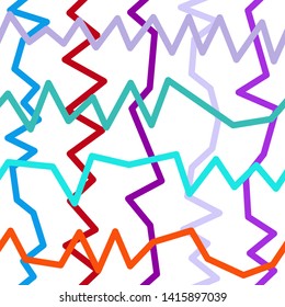 Magic Paths for Secret Decisions. Esoteric Rebus. The Road of Enigma. Texture. Seamless Pattern. - Vector