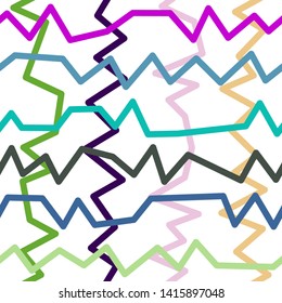 Magic Paths for Secret Decisions. Esoteric Rebus. The Road of Enigma. Texture. Seamless Pattern. - Vector