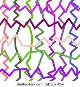 Magic Paths for Secret Decisions. Esoteric Rebus. The Road of Enigma. Texture. Seamless Pattern. - Vector