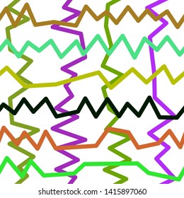 Magic Paths for Secret Decisions. Esoteric Rebus. The Road of Enigma. Texture. Seamless Pattern. - Vector