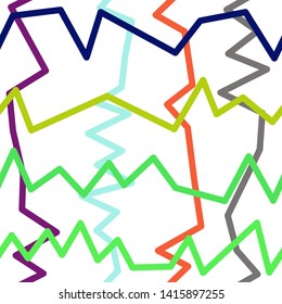 Magic Paths for Secret Decisions. Esoteric Rebus. The Road of Enigma. Texture. Seamless Pattern. VH. - Vector