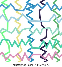 Magic Paths for Secret Decisions. Esoteric Rebus. The Road of Enigma. Texture. Seamless Pattern. VH. - Vector