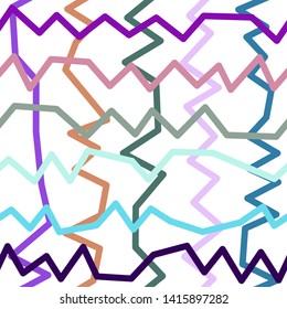 Magic Paths for Secret Decisions. Esoteric Rebus. The Road of Enigma. Texture. Seamless Pattern. VH. - Vector