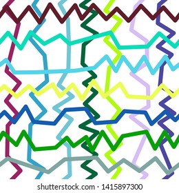 Magic Paths for Secret Decisions. Esoteric Rebus. The Road of Enigma. Texture. Seamless Pattern. - Vector