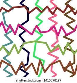 Magic Paths for Secret Decisions. Esoteric Rebus. The Road of Enigma. Texture. Seamless Pattern. VH. - Vector