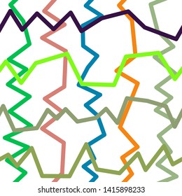 Magic Paths for Secret Decisions. Esoteric Rebus. The Road of Enigma. Texture. Seamless Pattern. VH. - Vector