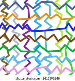 Magic Paths for Secret Decisions. Esoteric Rebus. The Road of Enigma. Texture. Seamless Pattern. VH. - Vector