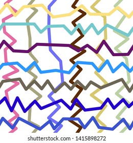 Magic Paths for Secret Decisions. Esoteric Rebus. The Road of Enigma. Texture. Seamless Pattern. VH. - Vector