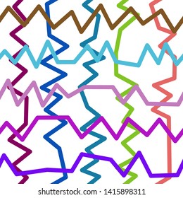 Magic Paths for Secret Decisions. Esoteric Rebus. The Road of Enigma. Texture. Seamless Pattern. VH. - Vector