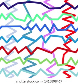 Magic Paths for Secret Decisions. Esoteric Rebus. The Road of Enigma. Texture. Seamless Pattern. VH. - Vector