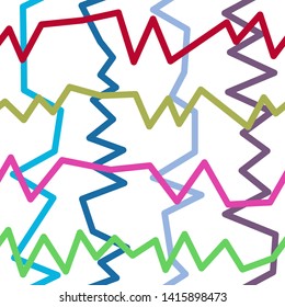 Magic Paths for Secret Decisions. Esoteric Rebus. The Road of Enigma. Texture. Seamless Pattern. VH. - Vector