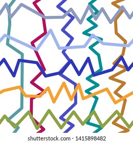Magic Paths for Secret Decisions. Esoteric Rebus. The Road of Enigma. Texture. Seamless Pattern. VH. - Vector