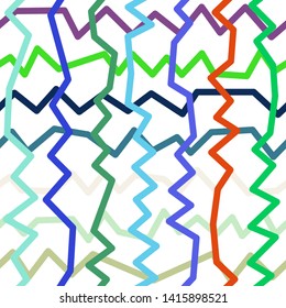 Magic Paths for Secret Decisions. Esoteric Rebus. The Road of Enigma. Texture. Seamless Pattern. HV. - Vector