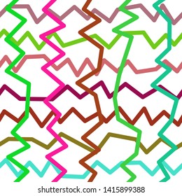 Magic Paths for Secret Decisions. Esoteric Rebus. The Road of Enigma. Texture. Seamless Pattern. HV. - Vector