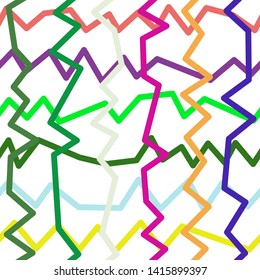 Magic Paths for Secret Decisions. Esoteric Rebus. The Road of Enigma. Texture. Seamless Pattern. HV. - Vector