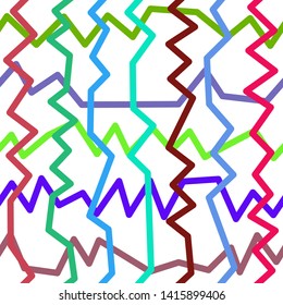 Magic Paths for Secret Decisions. Esoteric Rebus. The Road of Enigma. Texture. Seamless Pattern. HV. - Vector