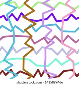 Magic Paths for Secret Decisions. Esoteric Rebus. The Road of Enigma. Texture. Seamless Pattern. HV. - Vector