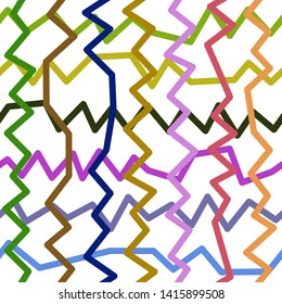 Magic Paths for Secret Decisions. Esoteric Rebus. The Road of Enigma. Texture. Seamless Pattern. HV. - Vector