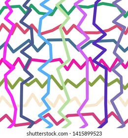 Magic Paths for Secret Decisions. Esoteric Rebus. The Road of Enigma. Texture. Seamless Pattern. HV. - Vector