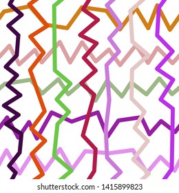 Magic Paths for Secret Decisions. Esoteric Rebus. The Road of Enigma. Texture. Seamless Pattern. HV. - Vector