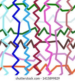 Magic Paths for Secret Decisions. Esoteric Rebus. The Road of Enigma. Texture. Seamless Pattern. HV. - Vector