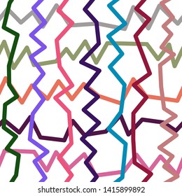 Magic Paths for Secret Decisions. Esoteric Rebus. The Road of Enigma. Texture. Seamless Pattern. HV. - Vector