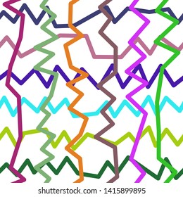 Magic Paths for Secret Decisions. Esoteric Rebus. The Road of Enigma. Texture. Seamless Pattern. HV. - Vector