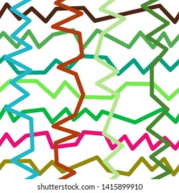 Magic Paths for Secret Decisions. Esoteric Rebus. The Road of Enigma. Texture. Seamless Pattern. HV. - Vector