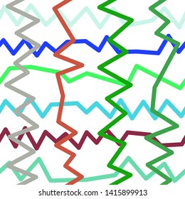 Magic Paths for Secret Decisions. Esoteric Rebus. The Road of Enigma. Texture. Seamless Pattern. HV. - Vector