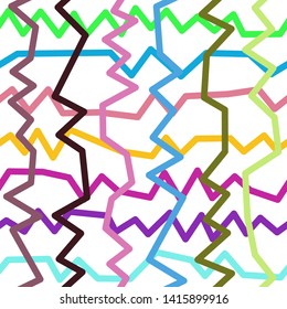 Magic Paths for Secret Decisions. Esoteric Rebus. The Road of Enigma. Texture. Seamless Pattern. HV. - Vector
