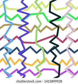 Magic Paths for Secret Decisions. Esoteric Rebus. The Road of Enigma. Texture. Seamless Pattern. HV. - Vector