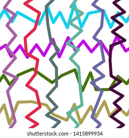 Magic Paths for Secret Decisions. Esoteric Rebus. The Road of Enigma. Texture. Seamless Pattern. HV. - Vector