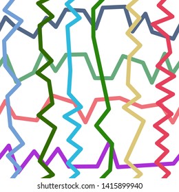 Magic Paths for Secret Decisions. Esoteric Rebus. The Road of Enigma. Texture. Seamless Pattern. HV. - Vector