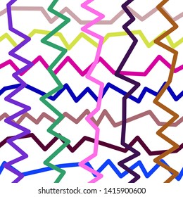 Magic Paths for Secret Decisions. Esoteric Rebus. The Road of Enigma. Texture. Seamless Pattern. HV. - Vector