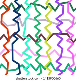 Magic Paths for Secret Decisions. Esoteric Rebus. The Road of Enigma. Texture. Seamless Pattern. HV. - Vector
