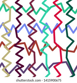 Magic Paths for Secret Decisions. Esoteric Rebus. The Road of Enigma. Texture. Seamless Pattern. HV. - Vector