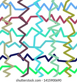 Magic Paths for Secret Decisions. Esoteric Rebus. The Road of Enigma. Texture. Seamless Pattern. HV. - Vector