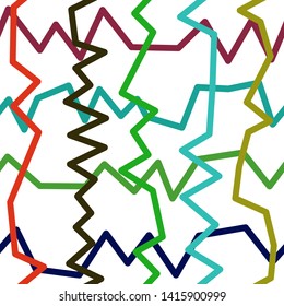 Magic Paths for Secret Decisions. Esoteric Rebus. The Road of Enigma. Texture. Seamless Pattern. HV. - Vector